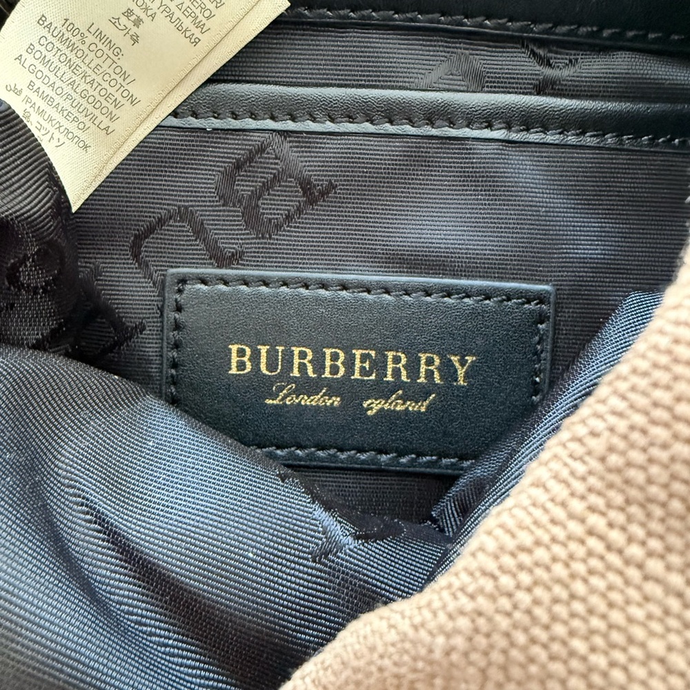 Burberry Brown Black and Red Canvas Drawstring Backpack - Picture 7 of 15